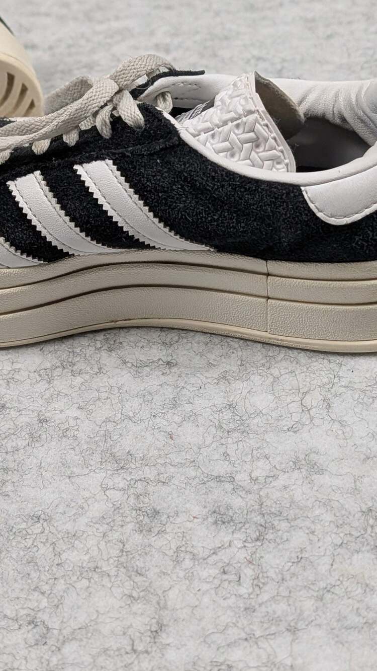 Adidas Gazelle Bold Core Black White Athletic Sneakers 6.5 - Picture 10 of 13